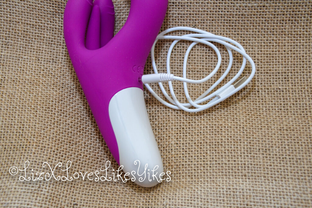 BestVibe G-Spot Rabbit Vibrator 3 Motors Clitoral And Vaginal Stimulator Review by LizX Loves Likes Yikes The charging plug