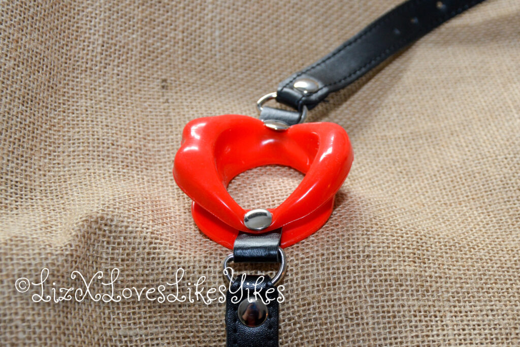Review Red Lips Open Mouth Ring Gag Copyright LizxLikes.com