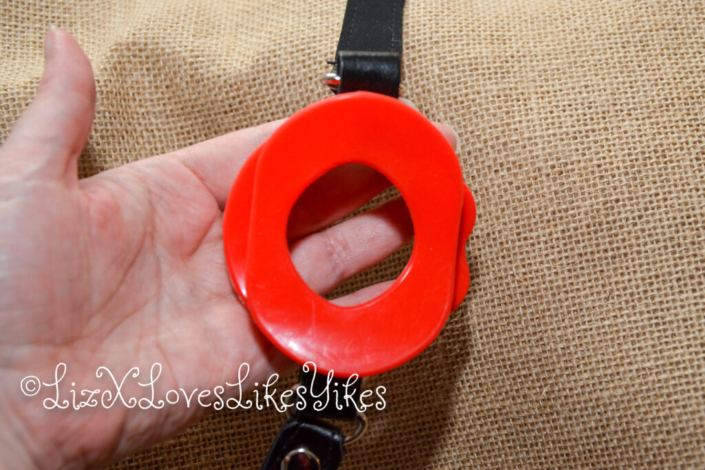 Review Red Lips Open Mouth Ring Gag Copyright LizxLikes.com