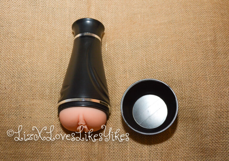 BestVibe Review of Vibrating Double Labia Male Masturbator The full masturbator is shown here Copyright Liz BlackX