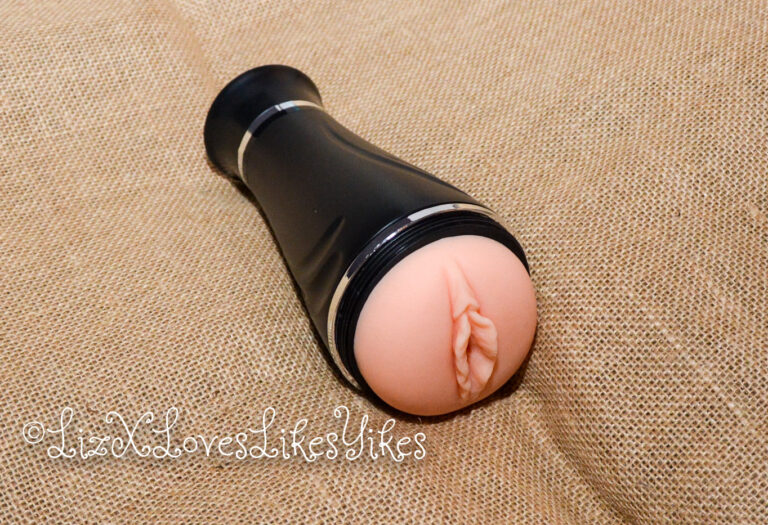 BestVibe Review of Vibrating Double Labia Male Masturbator The full masturbator is shown here Copyright Liz BlackX