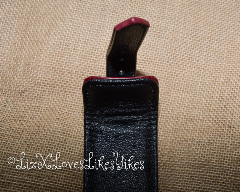 Review of the Liebe Seele Wine Red - Leather Handcuffs with Rose Gold Hardware by Liz BlackX Copyright Lizxlikes.com