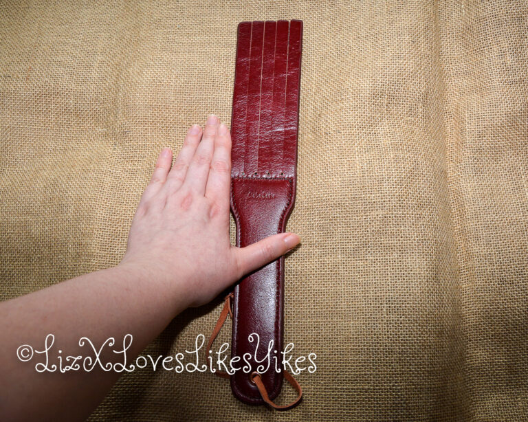 Review of Liebe Seele Wine Red - Leather Split Tawse Paddle Copyright Liz BlackX
