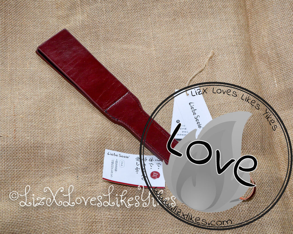 Review of Liebe Seele Wine Red - Leather Split Tawse Paddle Copyright Liz BlackX