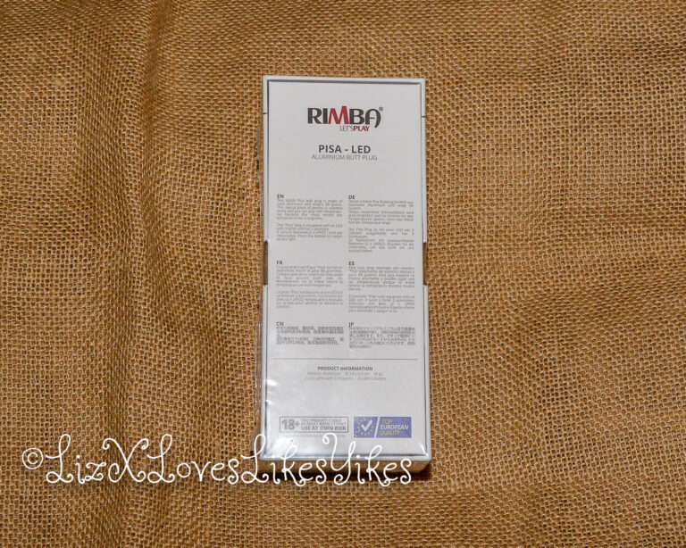 Review of Rimba Aluminium Buttplug with LED lights Pisa