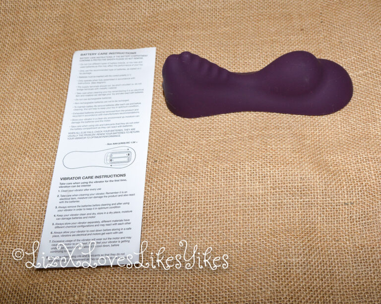 Review of Ruby Glow Ride On External Hands-Free Vibrator Copyright Liz BlackX