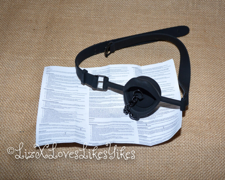 Review of the Calexotics Scandal Silicone Stopper Gag Copyright Liz BlackX