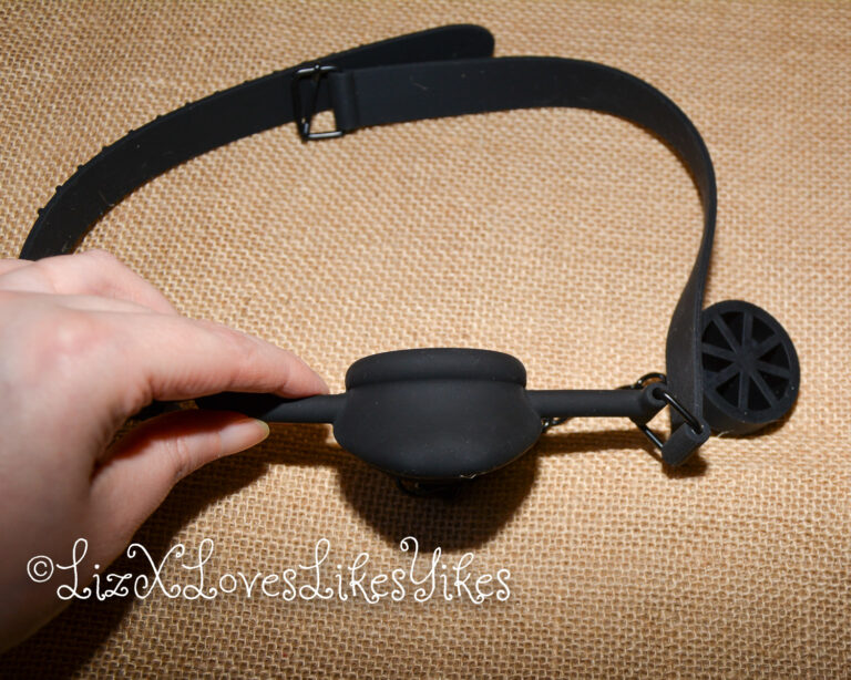 Review of the Calexotics Scandal Silicone Stopper Gag Copyright Liz BlackX