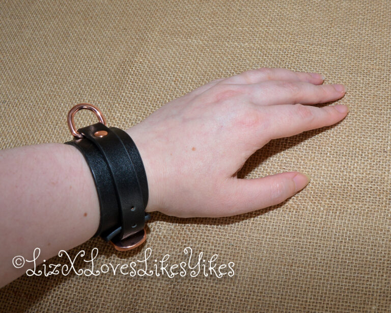 Review of Bondage Couture Vegan Leather Wrist Cuffs Copyright Liz BlackX