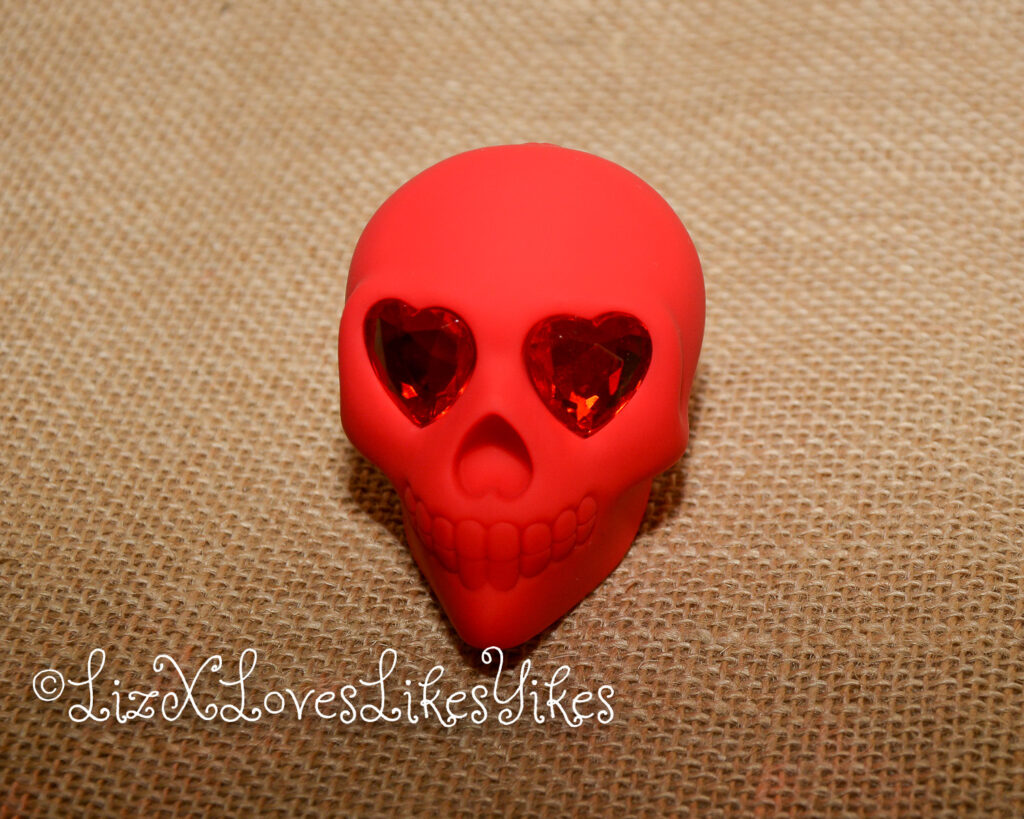 Review of Naughty Bits Bone Head Skull Shaped External Vibrator Copyright Liz BlackX