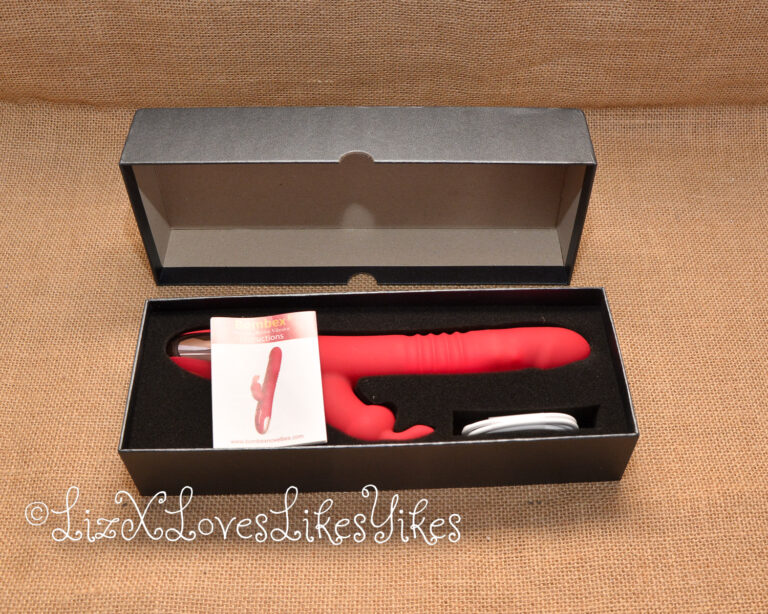 Review of Bumpy Bunny Thrusting Vibrator by Bombex.com Copyright Liz BlackX