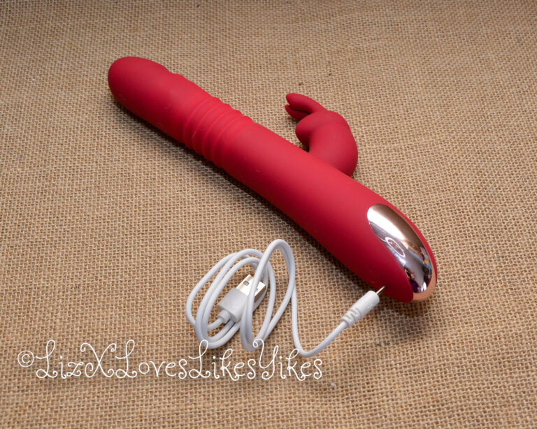 Review of Bumpy Bunny Thrusting Vibrator by Bombex.com Copyright Liz BlackX