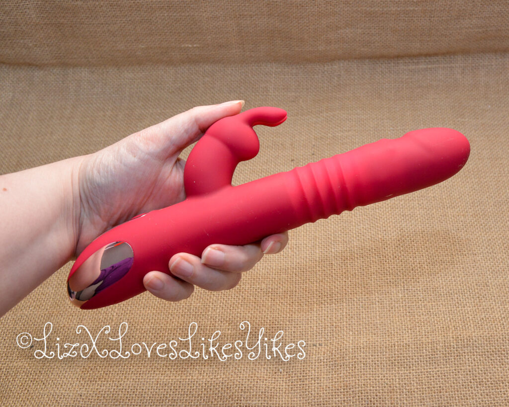 Review of Bumpy Bunny Thrusting Vibrator by Bombex.com Copyright Liz BlackX