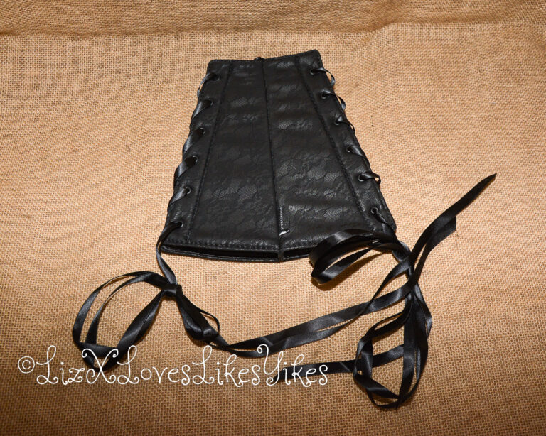 Review of Sincerely Sportsheets Lace Corset Arm Cuffs Copyright Liz BlackX