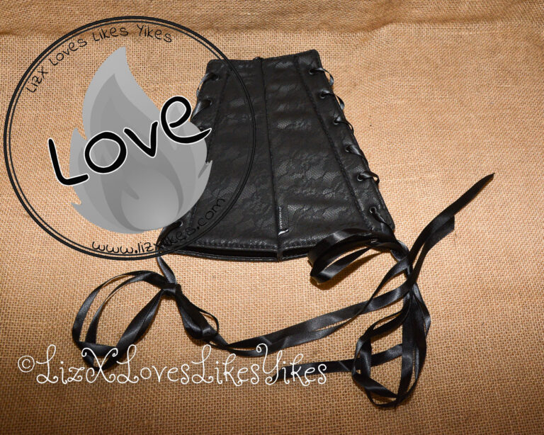 Review of Sincerely Sportsheets Lace Corset Arm Cuffs Copyright Liz BlackX