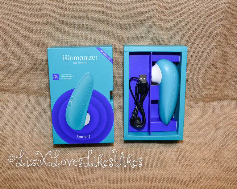The box it comes in. Review of the Womanizer Starlet 3 Pleasure Air Clitoral Stimulator Copyright Liz BlackX