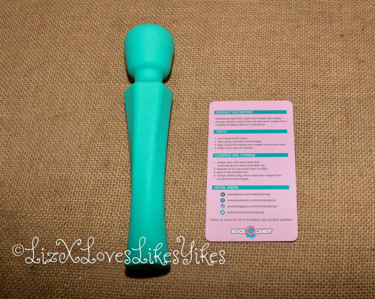 Review of Sweetensity Rechargeable Silicone Wand Vibrator Copyright Liz BlackX