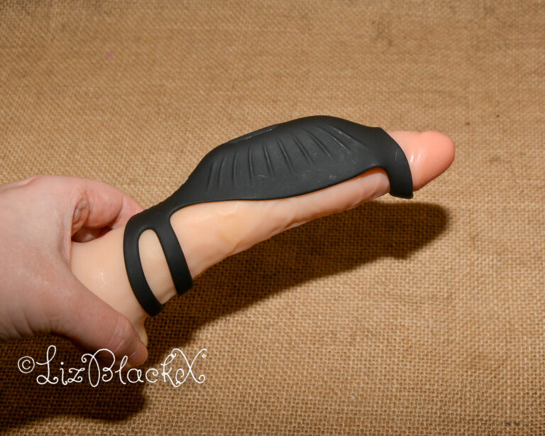 Review of The Rocketeer Vibrating Penis Enhancer Sheath Sponsored by BettysToyBox.com Copyright LizBlackX
