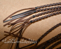 Review of the Equestrian Leather Cat o'nine tails Flogger by Liebe Seele Copyright Liz BlackX