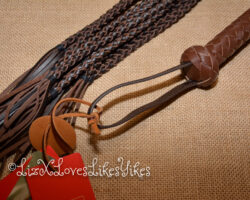 Review of the Equestrian Leather Cat o'nine tails Flogger by Liebe Seele Copyright Liz BlackX