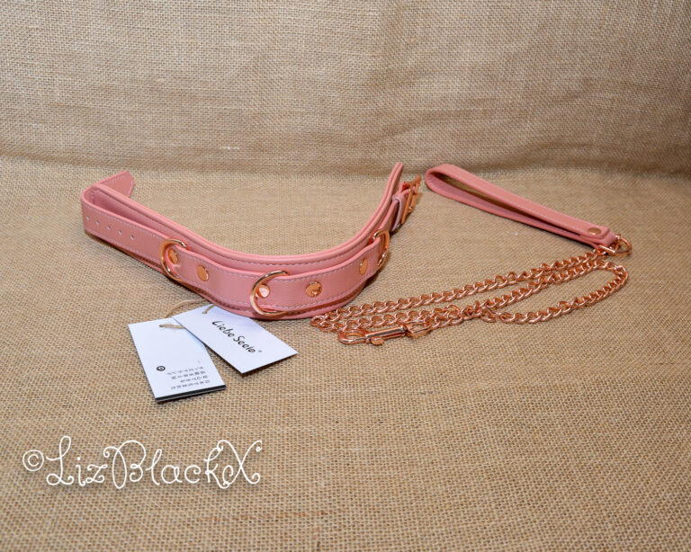 Review of the Pink Dream Leather Collar with Leash by Liebe Seele Copyright Liz BlackX