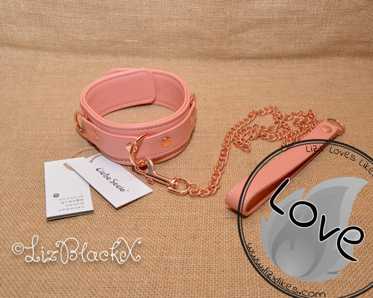 Review of the Pink Dream Leather Collar with Leash by Liebe Seele Copyright Liz BlackX
