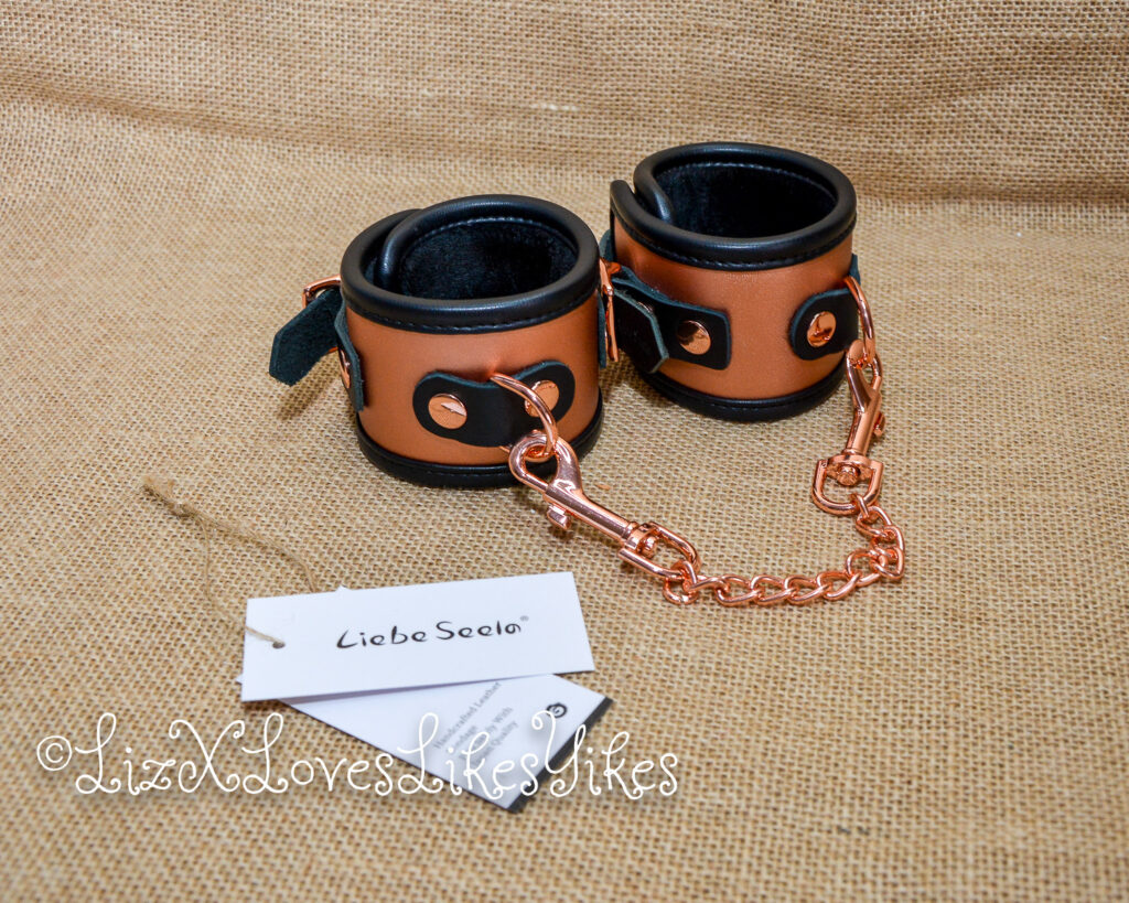 Review of the Rose Gold Memory Wrist Cuffs by Liebe Seele Copyright Liz BlackX