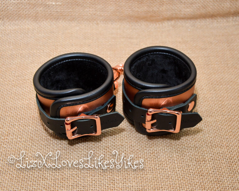 Review of the Rose Gold Memory Wrist Cuffs by Liebe Seele Copyright Liz BlackX