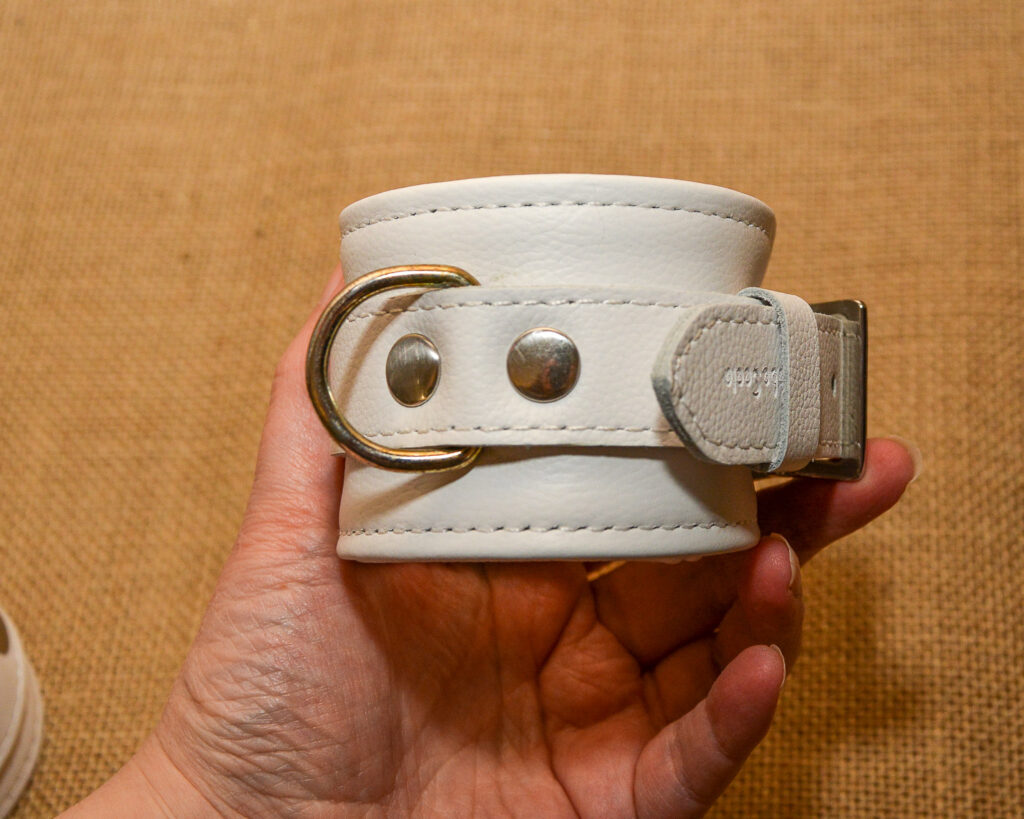 Review of the Fuji White Wrist Cuffs by Liebe Seele Copyright Liz BlackX