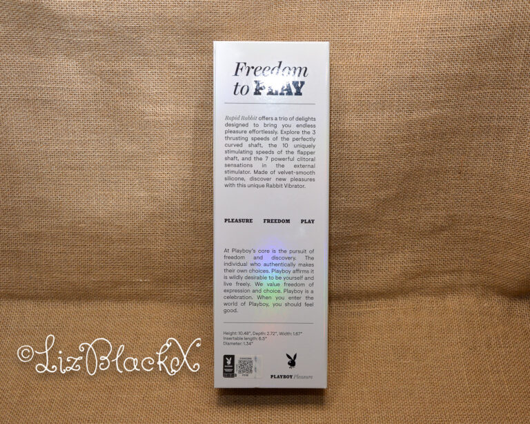 Review of the Playboy Rapid Rabbit Thrusting Vibrator with Flapping Shaft Copyright Liz BlackX
