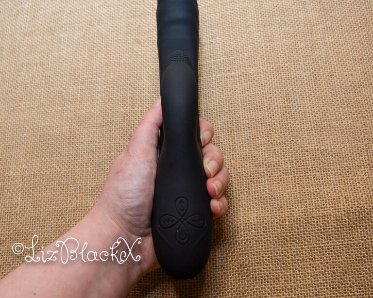 Review of the Playboy Rapid Rabbit Thrusting Vibrator with Flapping Shaft Copyright Liz BlackX