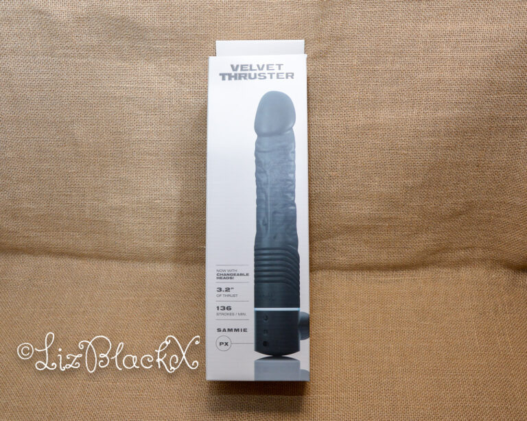 Review of Sammie, a Thrusting Dildo Vibrator by Velvet and the Accessories Pack Copyright Liz BlackX