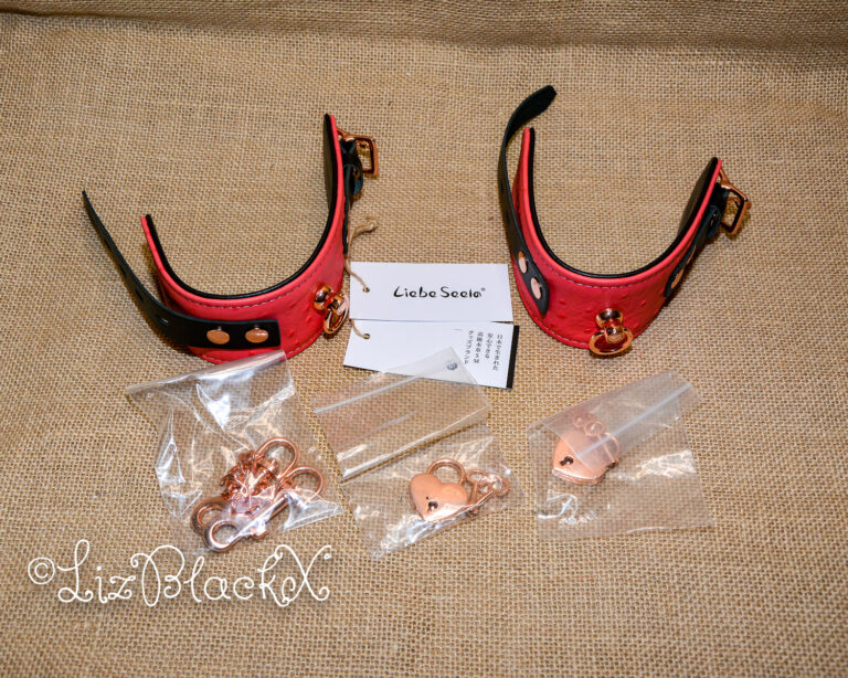 Review of the Angel's Kiss Wrist Cuffs by Liebe Seele Copyright Liz BlackX