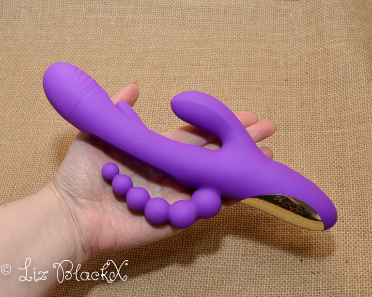 Triple the Pleasure: A Review of the Futuristic Triple Bliss Vibrator Candy hub Copyright Liz BlackX