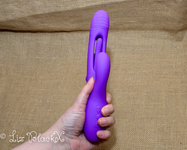 Triple the Pleasure: A Review of the Futuristic Triple Bliss Vibrator Candy hub Copyright Liz BlackX