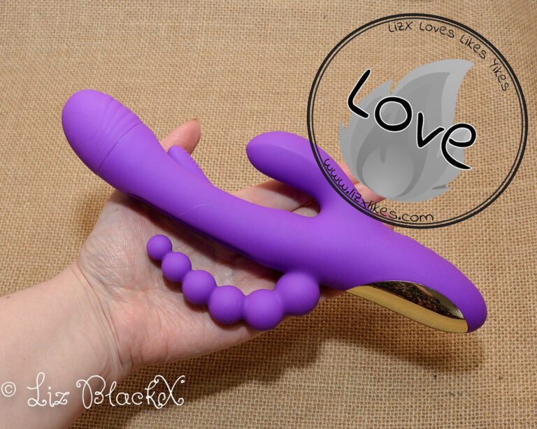 Triple the Pleasure: A Review of the Futuristic Triple Bliss Vibrator Candy hub Copyright Liz BlackX