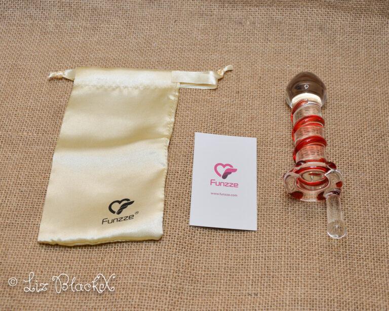 Clear Pleasure: Funzze Glass Dildo's Seductive Rotary Surprise Copyright Liz BlackX