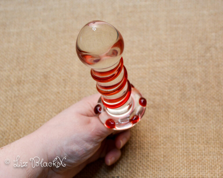 Clear Pleasure: Funzze Glass Dildo's Seductive Rotary Surprise Copyright Liz BlackX