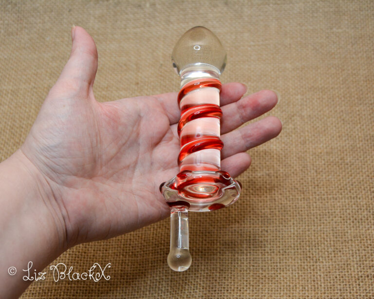 Clear Pleasure: Funzze Glass Dildo's Seductive Rotary Surprise Copyright Liz BlackX