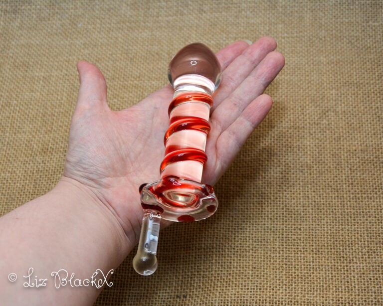 Clear Pleasure: Funzze Glass Dildo's Seductive Rotary Surprise Copyright Liz BlackX