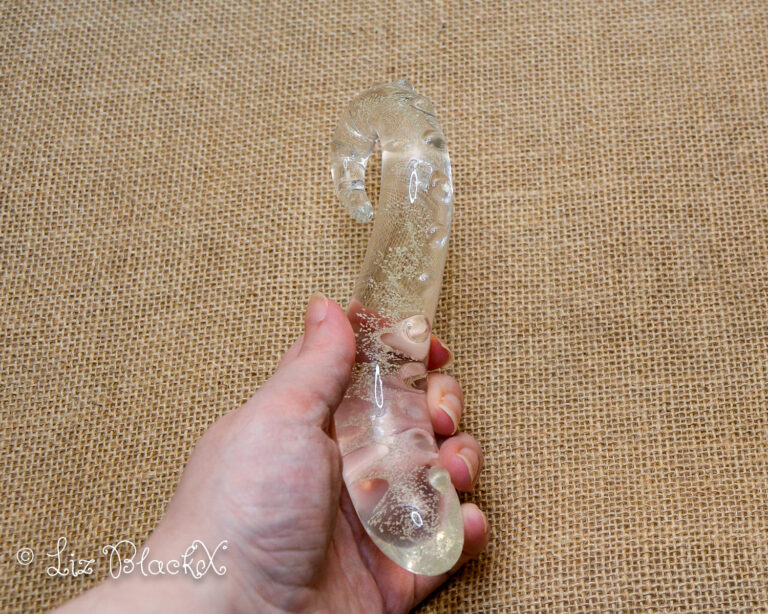 Unwrap the Night: Funzze Glow-in-the-Dark Glass Dildo Review Copyright Liz BlackX
