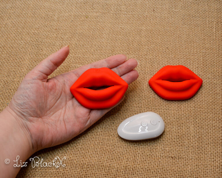 Lip-Shaped Nipple Clamps by Funzze: A Playful BDSM Toy Review Copyright Liz BlackX