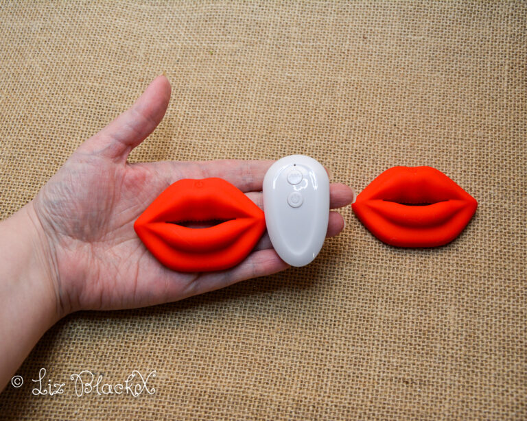 Lip-Shaped Nipple Clamps by Funzze: A Playful BDSM Toy Review Copyright Liz BlackX