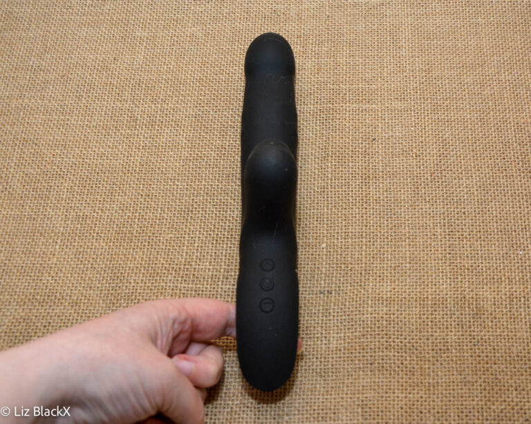 Review of the 3-in-1 Wiggling, Sucking Rabbit Vibrator with Rolling Beads Funzze Copyright Liz BlackX