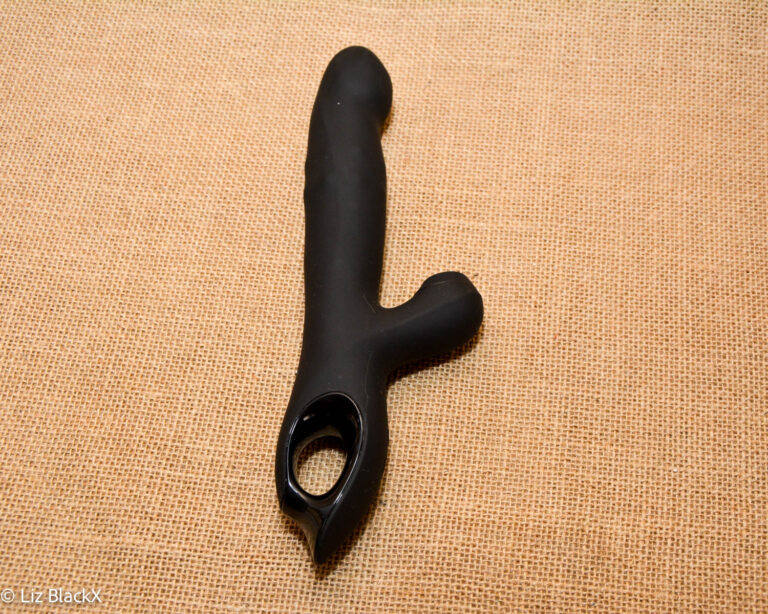 Review of the 3-in-1 Wiggling, Sucking Rabbit Vibrator with Rolling Beads Funzze Copyright Liz BlackX